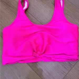 Coral Reef Vibrant Pink Tankini top